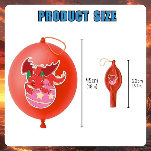 Dragon Party Favors Set - 48 Tattoos & 24 Punch Balloons