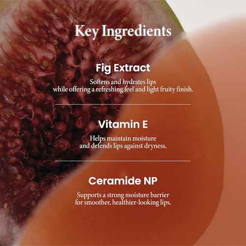 AXIS-Y Vita Glow Lip Oil with Vitamin E & Ceramide - Nourishing & Revitalizing Dry, Chapped Lips with Long Lasting Moisturization - Vegan Korean Skin Care Lip Treatment - 0.13 fl. oz. (Cozy Fig)