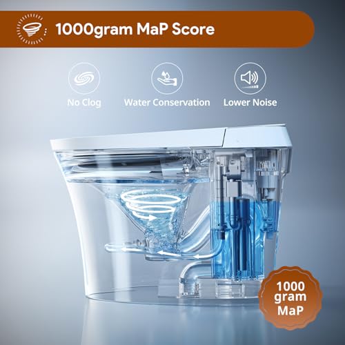 Uncle Brown ST12U Smart Bidet Toilet, ADA Height, Auto Open/Close Lid