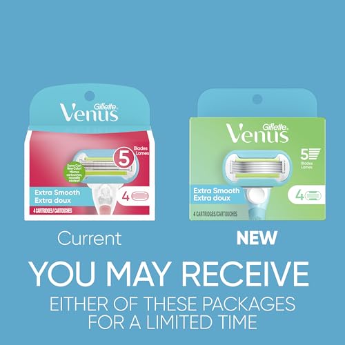 Venus Extra Smooth Women's Razor Blade Refills - 4 Count