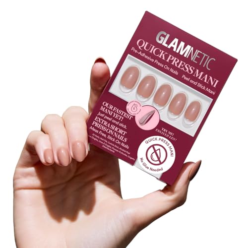 Glamnetic Quick Press Mani - No Glue Extra Short Oval Nails