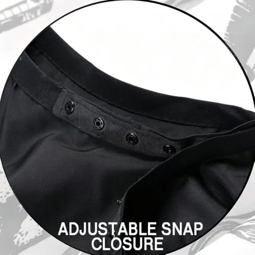 Black 1-Pack Waterproof Hair Cutting Cape with Adjustable Snap Closure - 47x55 Inches