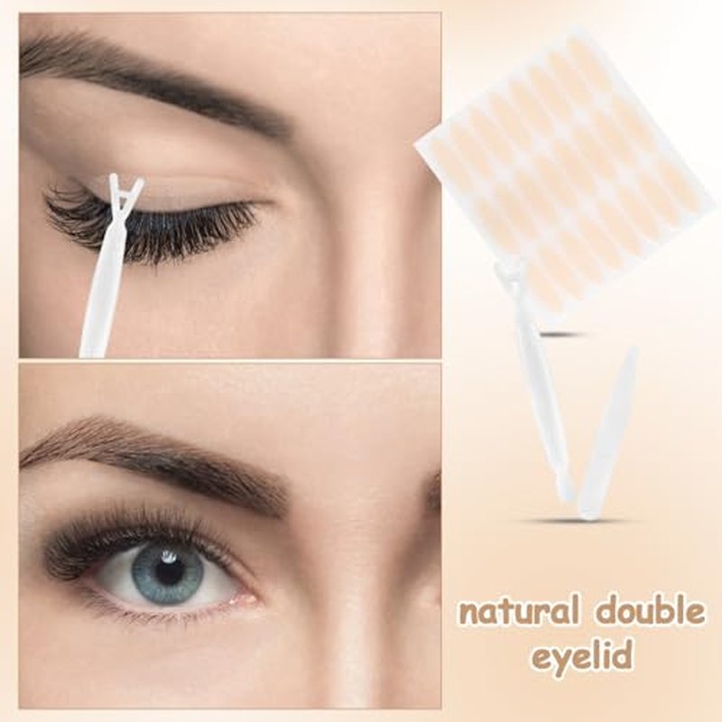 FOMIYES 240Pcs Lace Double Eyelid Tape for Hooded Eyes