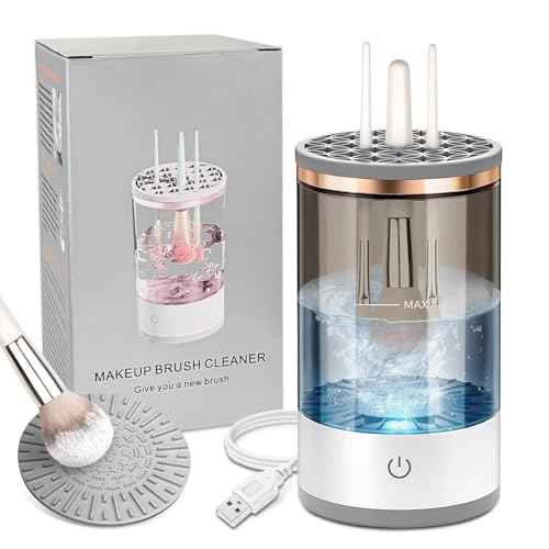 Electric Makeup Brush Cleaner - Efficient Electric Makeup Brush Cleaner Machine for Thorough Brush Cleaning