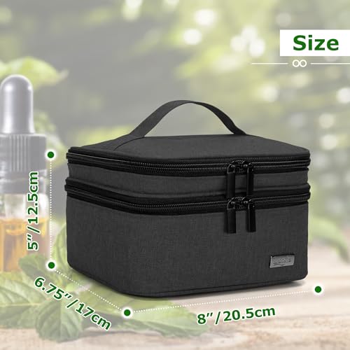LUXJA Essential Oil Carrying Case - Holds 30 Bottles