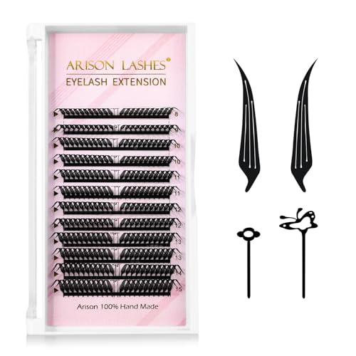 Arison Anime Lashes Premade Fans Russian Volume Natural Cat Eye