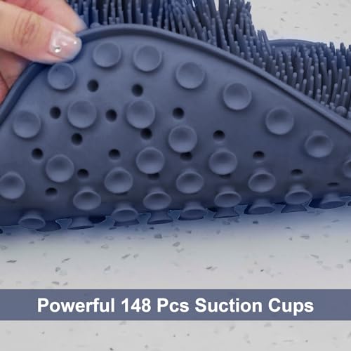 Large Foot Scrubber Mat for Shower - Exfoliating Foot Spa