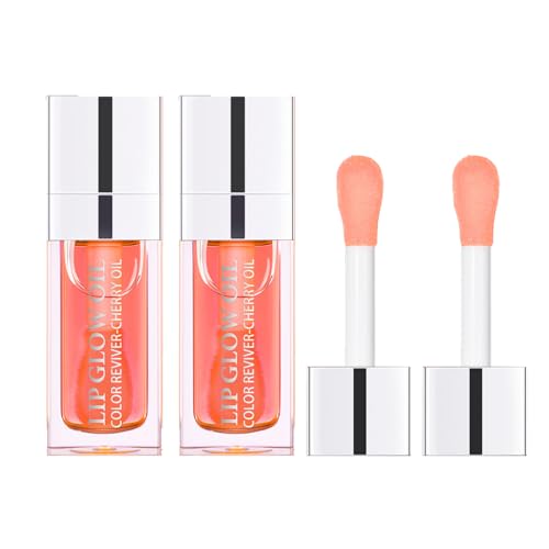 Loske Hydrating Lip Oil Set for Shiny, Moisturized Lips - 2PCS