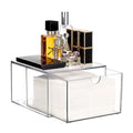 Sumnacon Clear Plastic Face Towel Holder with Drawer Storage