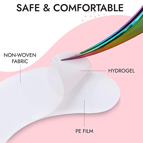 Biogel Eye Pads For Eyelash Extension, Under Eye Pads Eyelash Extension Supplies - 15 Sheets (30 Pairs)