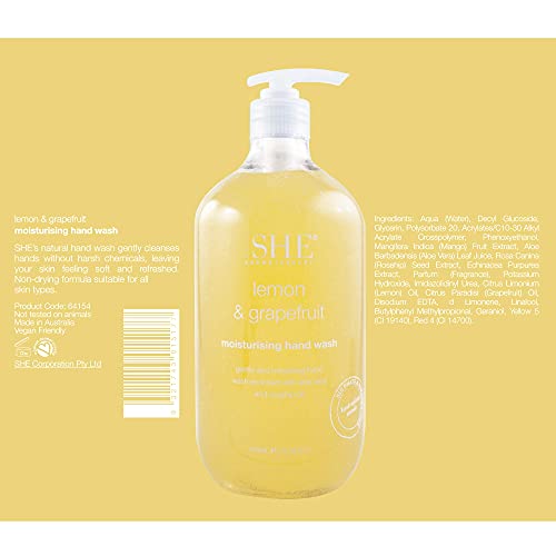 Om She Aromatherapy Moisturising Hand Wash - Lemon & Grapefruit