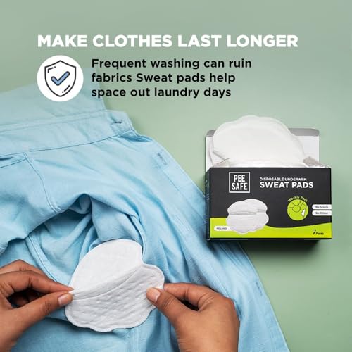 Ultra Thin Underarm Sweat Pads - Self Adhesive Armpit Shields, 14 Count