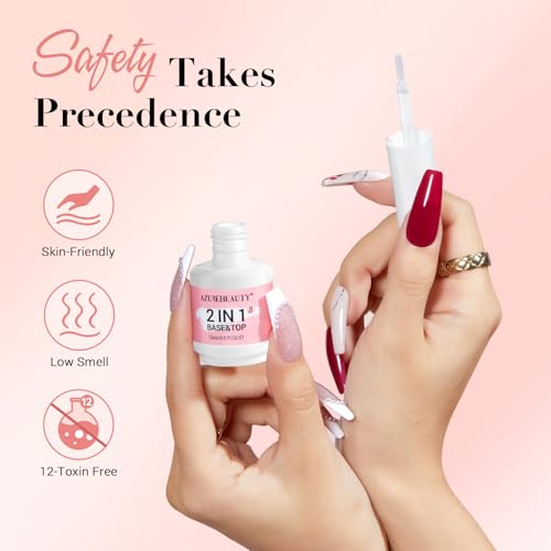 AZUREBEAUTY Dip Powder Liquid Set - 4-Piece Dipping Nail Kit (15ml)
