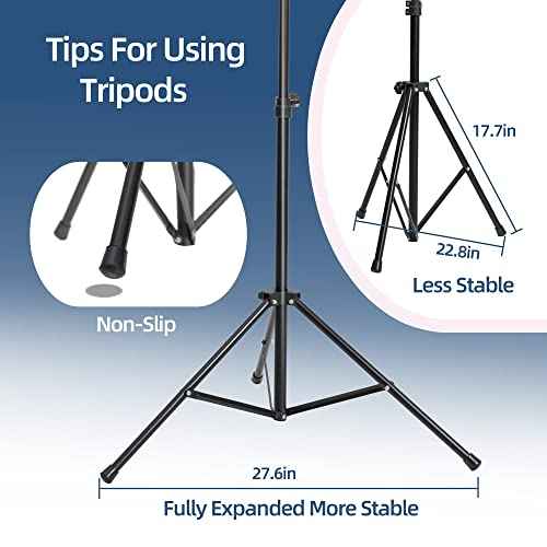 Tall Wig Tripod Stand,Metal Mannequin Head Stand Adjustable for Mannequin Head,Training Canvas Block Head,for Styling,Wig Making Displaywith Carrying Bag,30 Pcs T-Pins(35.4-52.4 Inch)