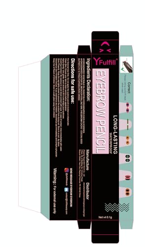 Grey Eyebrow Pencil Waterproof, Dual-Tip Brow Pen with Spoolie