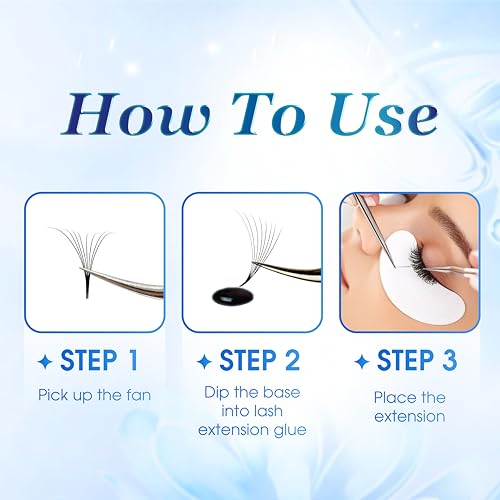 KISS ON Premade Lash Fans 320 Count 10D Volume Extensions