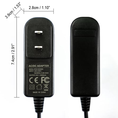 4V 2A Adapter Charger Power Supply Cord Compatible with WAHL Razor Shaver 5 Star 8164/8591/ 8148/8504,Cordless Senior,Cordless Magic Clip,Finale Shaver Hair Clippers£¬US Plug