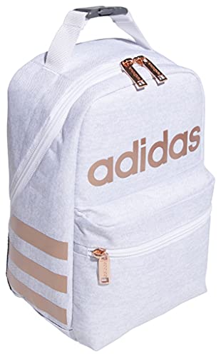 adidas Santiago 2 Insulated Lunch Bag, Jersey White/White/Rose Gold, One Size