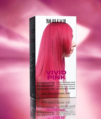 Bleach London Vivid Pink Permanent Hair Dye Kit – Long-Lasting Colour, Shine, vegan sea silk