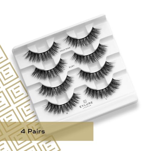Eylure Luxe Faux Mink Ruby Eyelashes Multipack