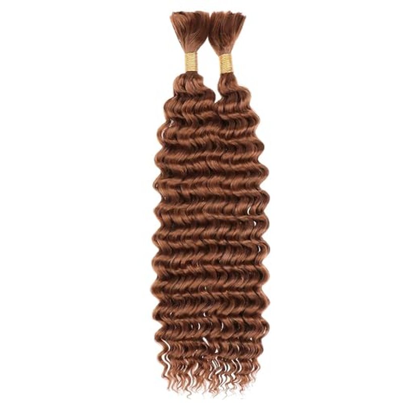 #30 Light Brown Boho Braiding Hair 22 Inch 2 Bundles