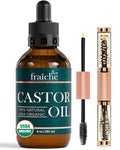 Live Fraiche Organic Castor Oil 4oz - Lash & Brow Growth Serum