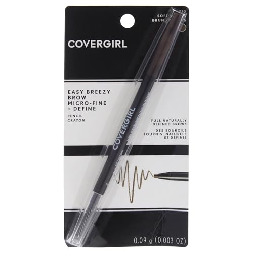 COVERGIRL Easy Breezy Brow Micro-Fine Pencil, Soft Brown