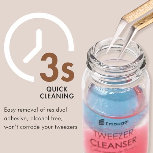 Tweezers Cleanser for Eyelash Extensions - Glue Remover, 2 Bottles