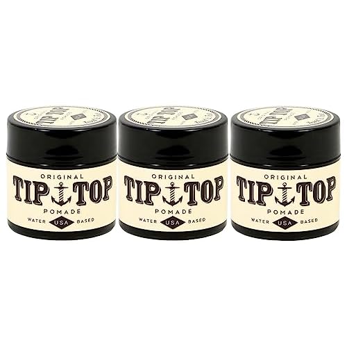 TipTop Original Water Based Pomade 4.25oz Pack of 3