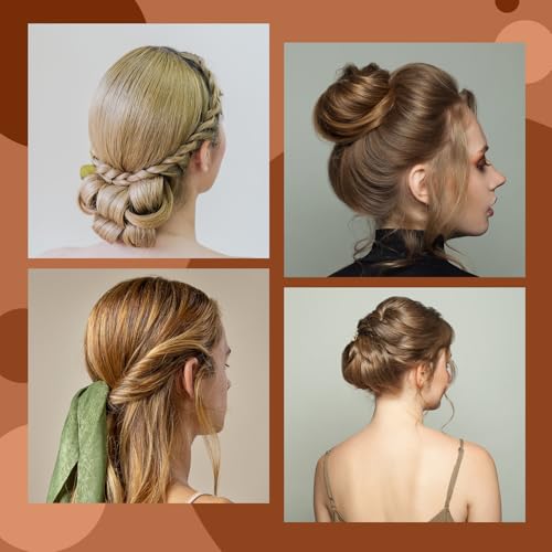 Hair Volume Sponge Padding for Updo Buns with 100 Bobby Pins