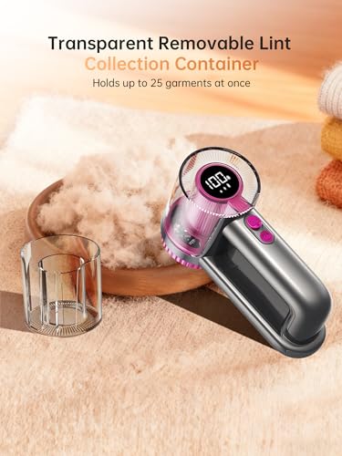 DRFLASH Fabric Shaver Rechargeable - 3 Speed Lint Remover