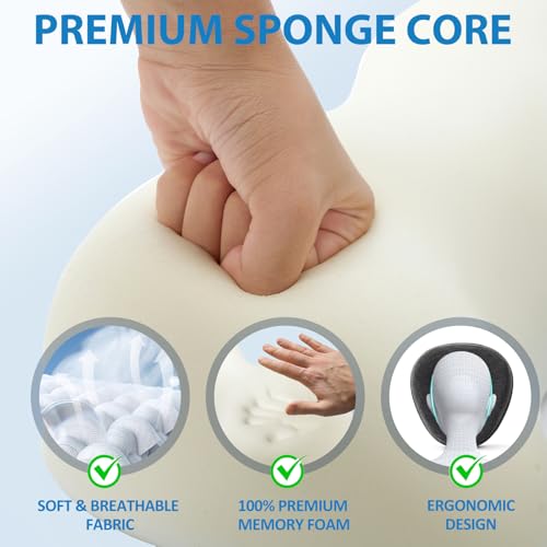 Breast Pillow and Face Down Pillow for Massage Set, Women's Massage Bolster Sleeping for Bed with Non-Slip Bottom, Home Head Chest Cushion for SPA-Dark Gray