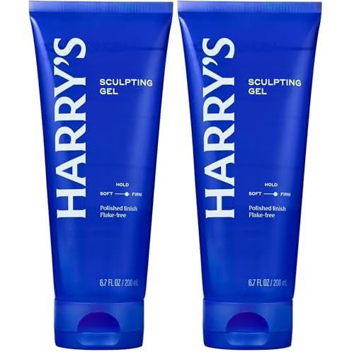 Harry's Sculpting Hair Gel for Men with Firm Hold and Polished Finish - 6.7 fl oz - Alcohol-Free Formula (Pack of 2)