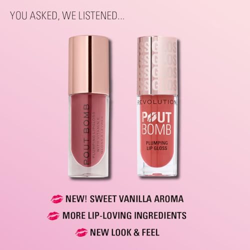 Pout Bomb Plumping Lip Gloss - High Shine, Hydrating & Vegan