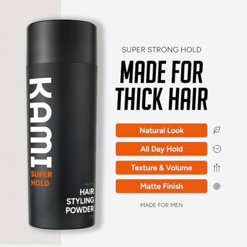 Kami Hair Texture Powder for Men - Strong Hold, Matte Finish