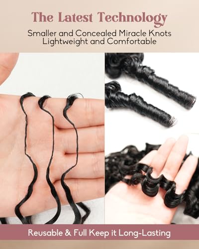 Alididi Crochet Human Hair 18 Inch 100g Feather Knots Extensions