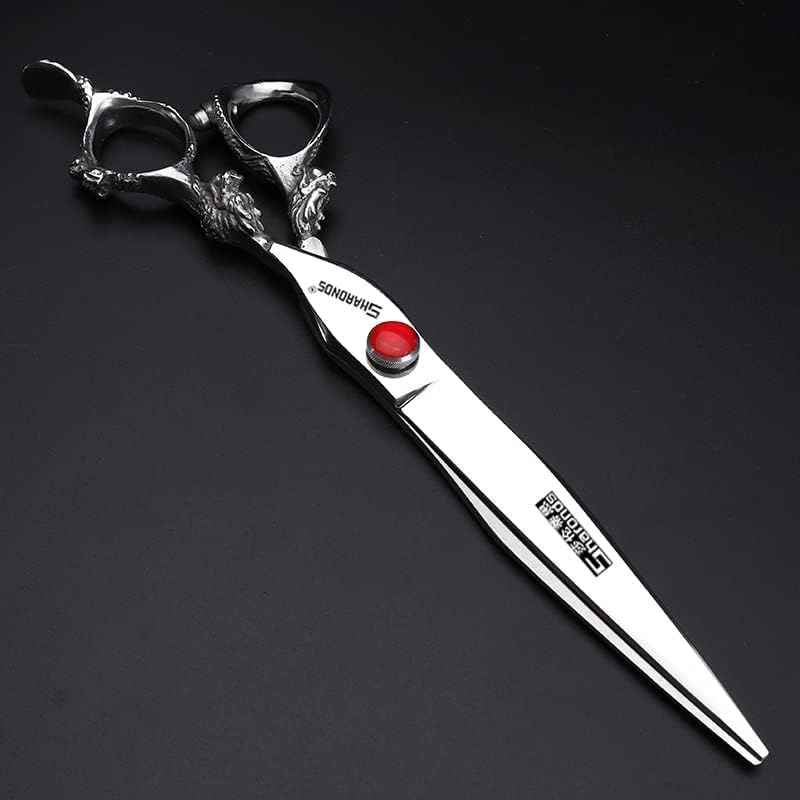 Professional Japanese Hair Scissors - 440C Stainless Steel/Rose Razor Edge (7.5 Inch Flat)