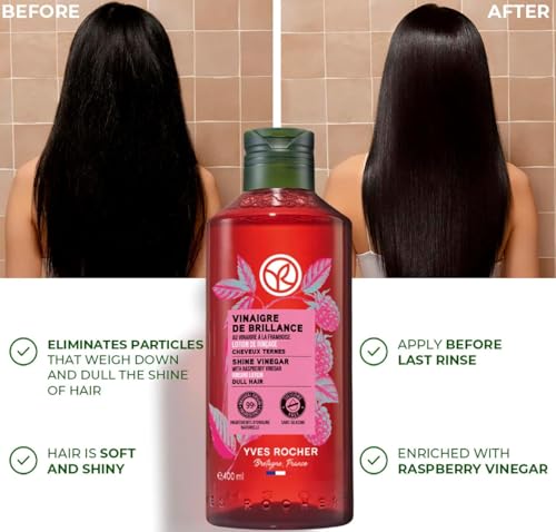 Yves Rocher Raspberry Vinegar Hair Rinse for Color-Treated Hair