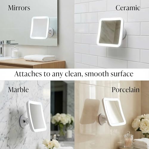 Fancii 10X Magnifying Makeup Mirror with LED Daylight