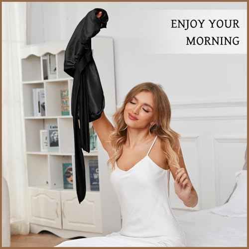 Silk Long Bonnet for Braids & Curly Hair, Silk Satin Bonnet for Sleeping, Extra Large Bonnets for Women Braid