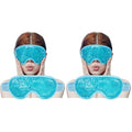 Cooling Eye Mask with Gel Bead, Reusable Cold Compress Ice Pack Sleeping Eye Cooling Pads for After Eyelid Surgery, Puffiness, Puffy Eyes, Headache, Migraine Relief(Blue) (Pack of 2)