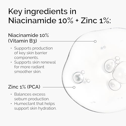 The Ordinary Niacinamide 10% + Zinc 1% Serum for Blemish-Prone Skin