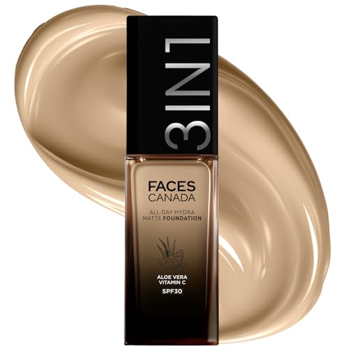 FACESCANADA All Day Hydra Matte Foundation SPF 30 - Ivory