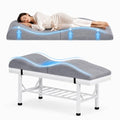 HolaiNail Light Grey Curvy Lash Bed Topper 70x28in with Ergonomic Foam