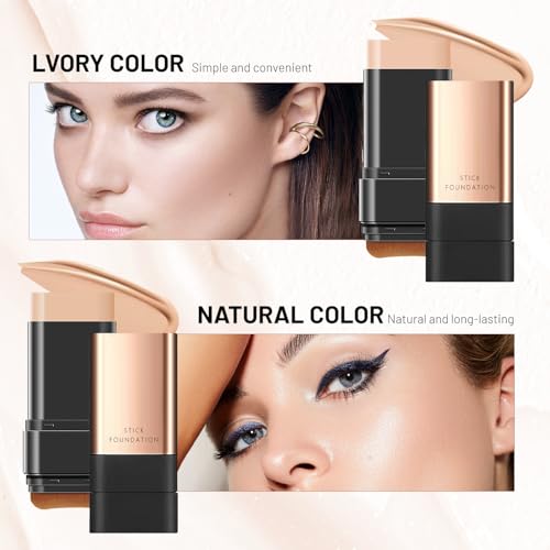 2-in-1 Anti-Wrinkle Foundation Stick with Brush