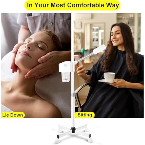 Professional Facial Steamer, Hot Mist Spray with Ozone, Vaporizador Face Steamer for Esthetician, Face Steam Machine
