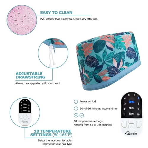 VICARKO Hair Steamer Cap with 10 Heat Settings & Timer