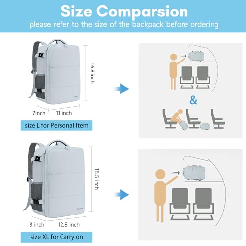 Taygeer 35L Airline Carry-On Backpack for Women