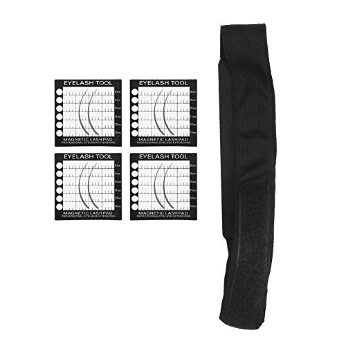 Semme Magnetic Headband for Eyelash Extensions with 4 Lash Pad Holders
