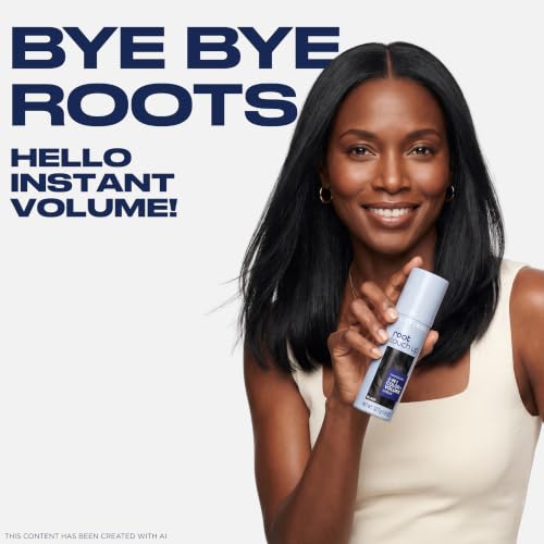 Clairol Root Touch-Up Color & Volume Spray Black 2-in-1 Temporary Hair Color & Volumizer